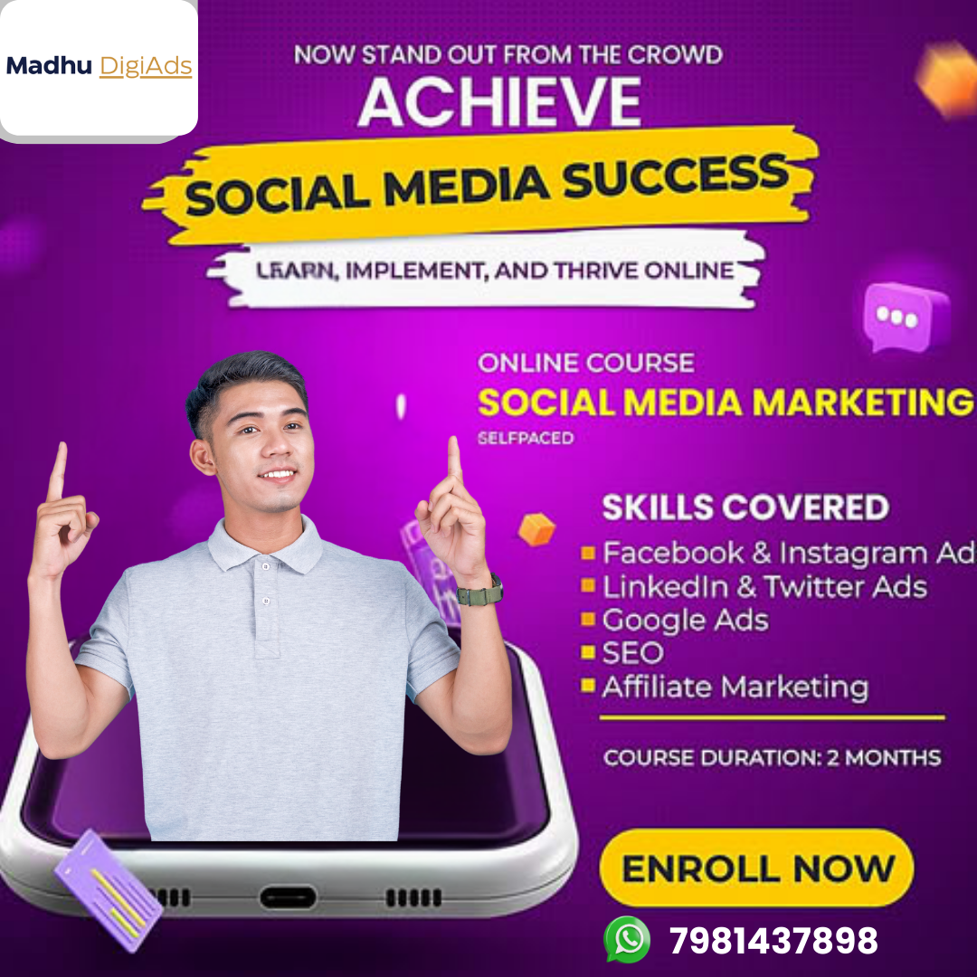 Best Social Media Marketing Course Online in India – Learn Facebook Ads, Instagram Ads, Google Ads, SEO in 2 Months